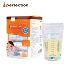 [PERFECTION] Original Breast Milk Storage Bags, 200ml, 120pcs (Temperature Indicator) _ Breast-Feeding, Feeding Bottle _ Made in KOREA